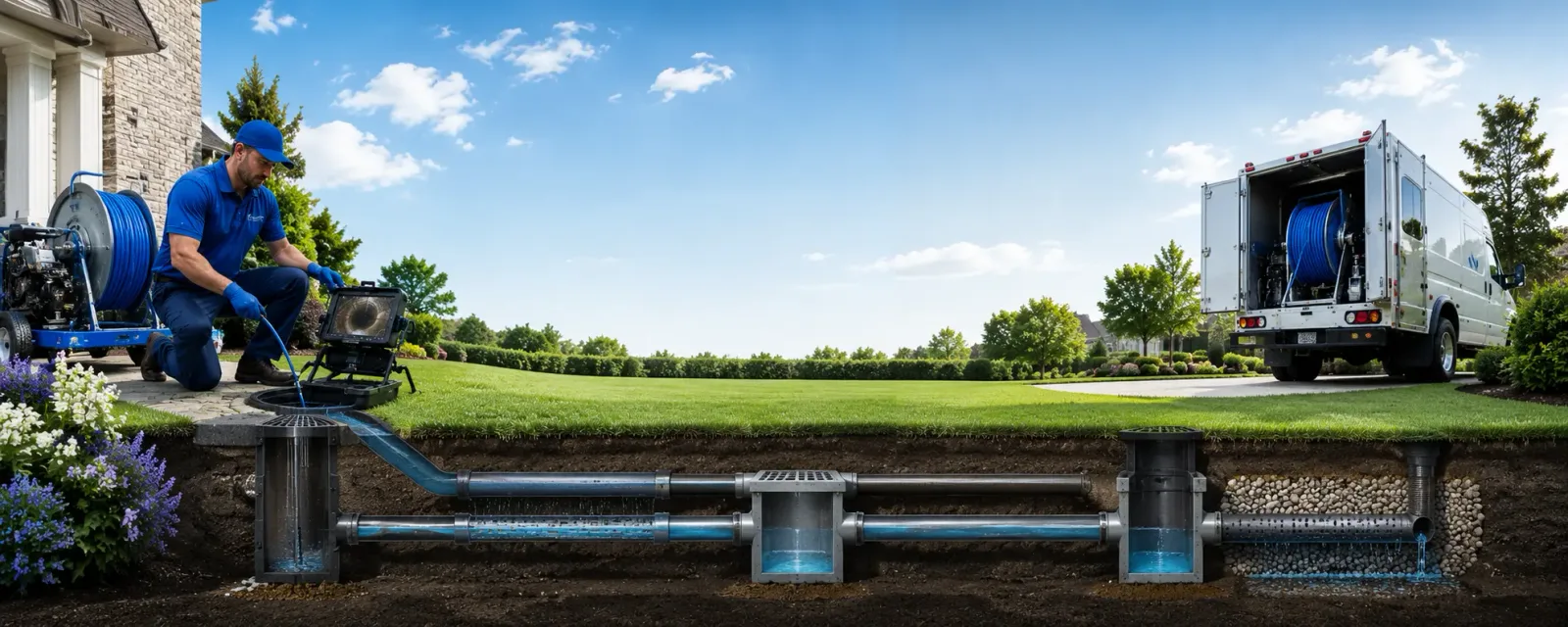 Outdoor drain cleaning information for Adams, MN